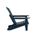 thumbnail image 3 of Westin Outdoor Patio Folding Adirondack Chair HDPE Plastic, Navy Blue, 3 of 10