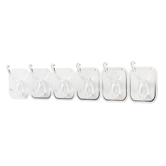 Gancho de pared acrílico autoadhesivo, multifuncional, cortable, sin perforaciones, para cocina y baño