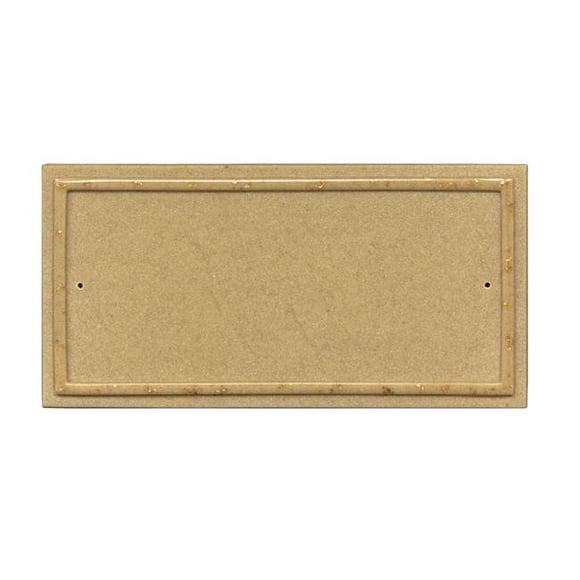 10 in. Ridgestone Rectangle Crushed Stone Do It Yourself Kit Address Plaque in Sandstone Color