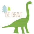 thumbnail image 2 of Kimberly, Allen 20x20 Black Ornate Wood Framed with Double Matting Museum Art Print Titled - Dino Brave 1, 2 of 4