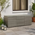 thumbnail image 6 of Outdoor Storage Box with Gas Lift, 71 Inch Rectangular, Gray Rattan, 6 of 6