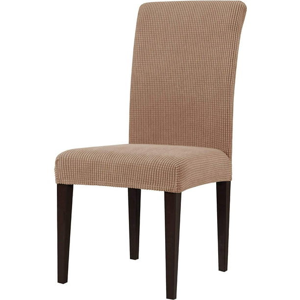 Subrtex Stretch Textured Grid Dining Chair Slipcover Set Of 4 Camel Com - Subrtex Knit Stretch Dining Room Chair Slipcovers Subrtex Stretch Textured Grid Dining Chair Slipcover Set Of 4 Camel Com - Subrtex Knit Stretch Dining Room Chair Slipcovers