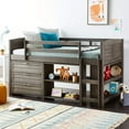 thumbnail image 2 of Donco Kids Louver Twin Antique Grey Modular Low Loft Bed - Group B, Twin, Antique Grey, 2 of 8