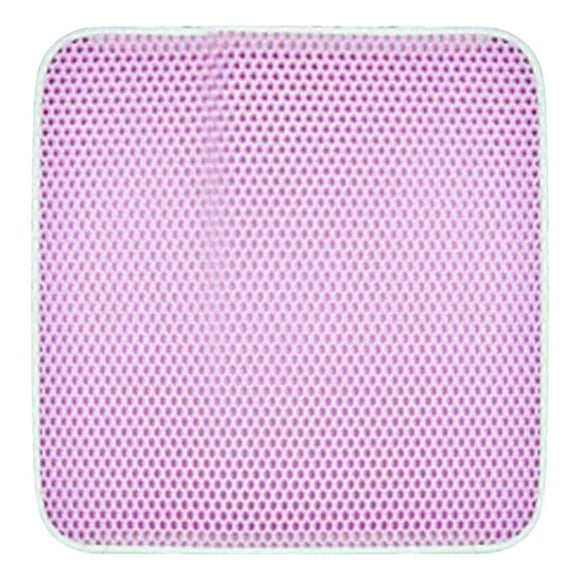Rengui Cats Litter Mat Antis Bring Out Cats Scuffing Mat Double Layer Litter Leakage Cats Litter Box Litter Drop Mat Sand Collection Litter Control Mat A Model Todays Clearance Deal