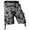 1. Black/White, variant on Mens Twill Cargo Shorts with Belt Loose Fit Multi Pocket Cotton Camouflage Outdoor Utility Wear