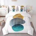 thumbnail image 1 of YST Geometric Bedding Comforter Sets 7Pcs Vintage Minimalism Abstract Polka Dots Comforter Set, Full, 1 of 4