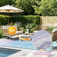 thumbnail image 5 of 9'x12' Outdoor Rugs, Yamaziot Colorful Patio Rug Large Reversible RV Mat, Waterproof Camping Rug Plastic Straw Outdoor Rug for Patio, Porch, Balcony, Beach, Deck, Backyard, Garden, 5 of 9