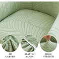 thumbnail image 2 of LKJYER Curved Back Dining Chair Covers with Armrest, Stretch Accent Dining Room Chairs Covers Slipcovers With Arms,Swivel Armchair Cover Protector for Vanity Living Room Bedroom, 2 of 7