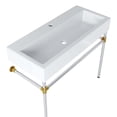 thumbnail image 5 of Modway Redeem 40" Wall-Mount Stainless Steel Bathroom Vanity in Silver/White, 5 of 8
