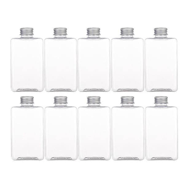 10 botellas de jugo vacías, frascos para bebidas caseras con tapas, recipientes para bebidas para refrigerador, jugos, restaurantes, recuerdos de 350 ml