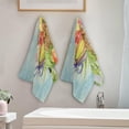 thumbnail image 3 of Watercolor Basket Easter Eggs Hand Towels 2 PCS, Kitchen Towel Ultra Soft and Highly Absorbent,Decorative Fingertip Face Towel for Bathroom Hotel, 28.3"x14.4", 3 of 4