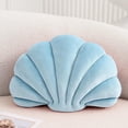 thumbnail image 1 of Almohada XIAIJIA Seashell Blue Velvet 46x33 cm, 1 of 8