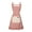 Red, variant on 2. Breathable Cotton Linen Apron Elastic Waistband & Utility Pockets for Chefs Caterers Home Kitchen