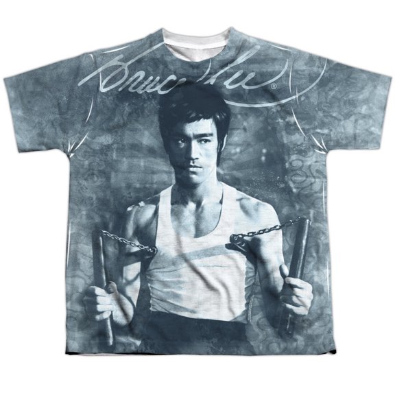 Bruce Lee - Nunchucks - Youth Short Sleeve Shirt - X-Large