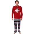thumbnail image 3 of Lil' Bear Matching Family Christmas Pajamas With Dog, Polar Bear Holiday PJs, Plus Sizes, With Pockets, 3 of 7
