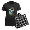 thumbnail image 5 of CafePress - Card Shark Women's Dark Pajamas - Women's Short Sleeve Print T-Shirt and Pants Dark Cotton Pajama Set, 5 of 7
