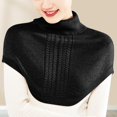 thumbnail image 4 of CMrtew ‌Soft & Warm Women's Knitted High Neck Turtleneck Dickey Winter Thermal Half Blouse Pullover Sweater for Casual Layering & Outdoor Activities‌ ﻿, 4 of 4