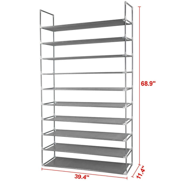 Zimtown 50 Pairs Shoe Rack Shelf Holder Unit Stand Organizer