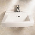thumbnail image 3 of American Standard Comrade Wall-Mounted Bathroom Sink for Wall Hanger in White, 3 of 4