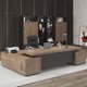thumbnail image 3 of New Chinese Computer Desks Solid Wood Boss Office Table Modern CEO Manager Executive Desk Luxury Boss Office Furniture H My Lux Decor Round, 3 of 30