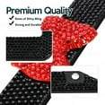 thumbnail image 4 of Zone Tech Shiny Bling Women License Plate Cover Frame - 2-Pack Crystal Black with Red Ribbon Bow Novelty/License Plate Frame with Mounting Screws, 4 of 7