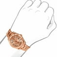 thumbnail image 3 of Men's Stainless Steel 18K Rose Gold Finish Simulated Diamond 40mm Watch W/Date, 3 of 6