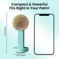 thumbnail image 2 of SINT Mini Handheld Fan, Adjustable Speed, USB Rechargeable, Portable Electric Fan, 2 of 7