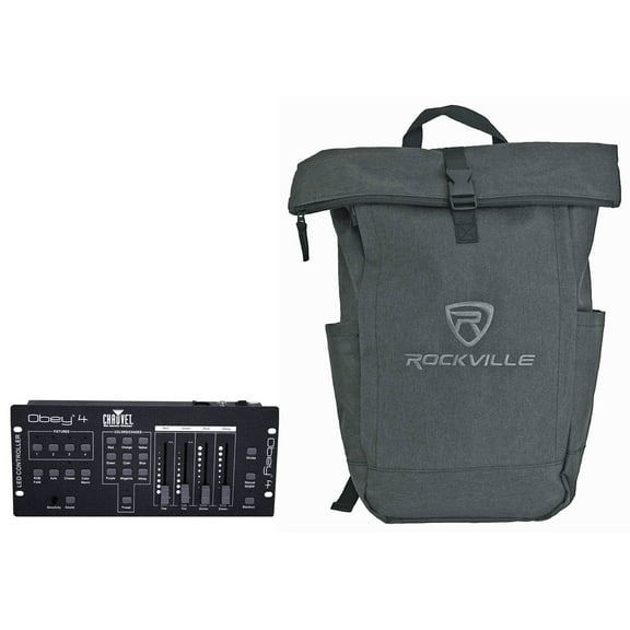Chauvet Obey 4 Compact DMX-512 LED Wash Light Lighting Controller Backpack