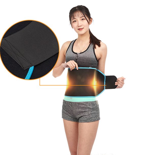 Cinturón Adelgazante Cinturón moldeador de cuerpo para mujer Soporte de cintura corporal portátil para uso diario (M azul)
