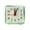 #540-Green, variant on Cheapark Transparent Desk Clock Indoor Daily Time Keeping Tool Gift
