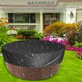 thumbnail image 5 of Relax love Hot Tub Cover,Round 210 x 30cm Portable Waterproof Anti UV Elastic Outdoor Spa Covers Waterproof Protector, 5 of 10