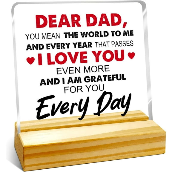 Zomyto Ideas Gift for Father's Day,Gifts for Dad from Daughter Son,Dad Birthday Gifts,Dad Gifts,Christmas Gifts for Dad,Unique Gifts for Dad,Dad Definition Acrylic Plaque