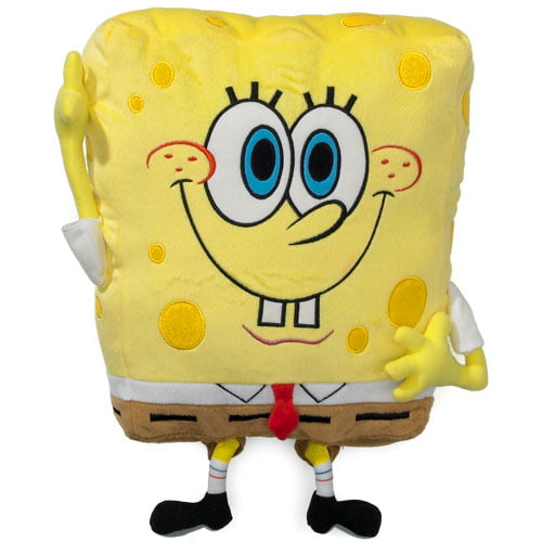 Nickelodeon SpongeBob Waving Sponge Plush Pillow - Walmart.com ...