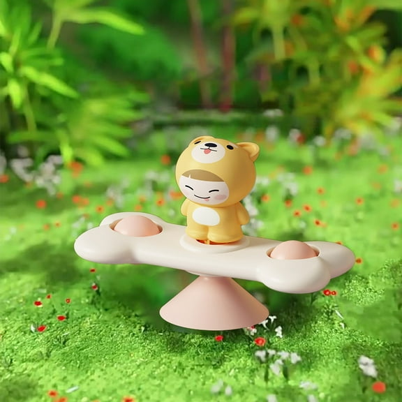 KOYPTL Suction Cup Spinner Toys for Toddlers 1 2 3 Years Old Early Educational Sensory Soothing Toys for Baby Bath Car Ship Travel,Gift for Kids 6-12-18 Months Christmas Stocking Stuffers Birthday