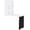 White, Black, variant on HOMCOM Wall Mounted Table Fold Out Convertible Desk with Writing Board