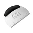 thumbnail image 2 of Sunjoy Tech Dough Cutter Stainless Steel Bench Scraper Double-scale Design Non-Slip Handle Dough Cutter Tool for Home, 2 of 7