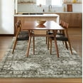 thumbnail image 2 of Hasoo Gray/Camel Washable Area Rugs 8' x 10' Rug for Living Room Floral Modern Non Slip Throw Indoor Carpet, 2 of 5
