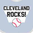 thumbnail image 4 of Inktastic Cleveland Rocks with Baseball Inversed Boys or Girls Baby Bib, 4 of 4