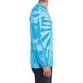 thumbnail image 3 of Men's Specialty Tie-Dye Long Sleeve Throwback Look Tee Turquoise 3X-Large, 3 of 5