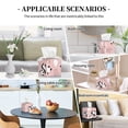 thumbnail image 7 of KLL Panda Print Tissue Box Cover,Leather Tissue Holder Square Facial Tissue Case Facial Paper Organizer Dispenser for Bathroom, Vanity Countertop, 7 of 7