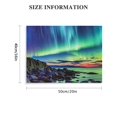 thumbnail image 2 of Fenyluxe Aurora Borealis Ocean Rocks Wall Decor Canvas Print for Home Art Modern Decor - Ready To Hang Room Decor 20x16in, 2 of 6