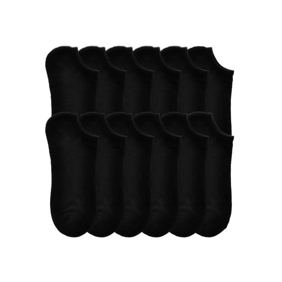 Swan Unisex No-Show Socks (12-Pairs)