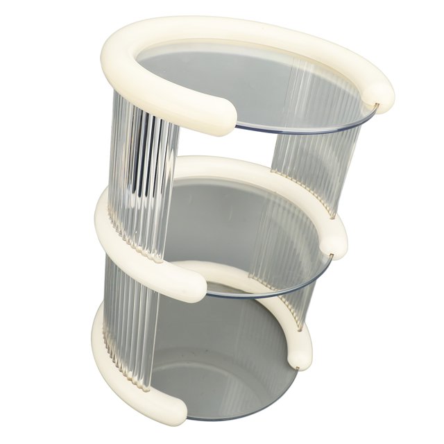 Organizador de Escrito de Maquillaje, Soporte de Organización de Cosmética para Encimera de Plástico de Alta Capacidad de 3 Niveles Con Diseño Abiorer para Tocador de Baño