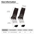 thumbnail image 2 of Honeii Piano Keys With Musical Notes Print Adult Socks,Crew Socks,Casual Calf Socks,Daily Wear Socks for Men & Women, Perfect for Sports, Casual and Everyday Use, 2 of 6