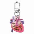 thumbnail image 2 of Anatomical Heart Keychain Pendant Educational Keyrings Accessory for Medical Students and Healthcare Professionals, 2 of 10