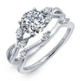 thumbnail image 4 of Lafonn Classic Sterling Silver Platinum Plated Lassire Simulated Diamond Ring (2.12 CTTW), 4 of 5