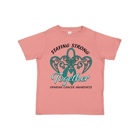 

Inktastic Ovarian Cancer Awareness Staying Strong Together Gift Toddler Boy or Toddler Girl T-Shirt