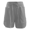 thumbnail image 5 of vigerkar Women's 5" Athletic Running Shorts Quick Dry Lightweight Workout Gym Shorts with Pockets (Dark Gray, XL), 5 of 5