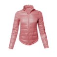 thumbnail image 1 of FashionOutfit Women's Casual Basic Solid Comfortable Light Weight Poly Fill Pad Jacket, 1 of 1