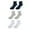 Navy, Grey, and White, variant on Baby's Soft Triple Roll Socks by Wootie (3 Pack)